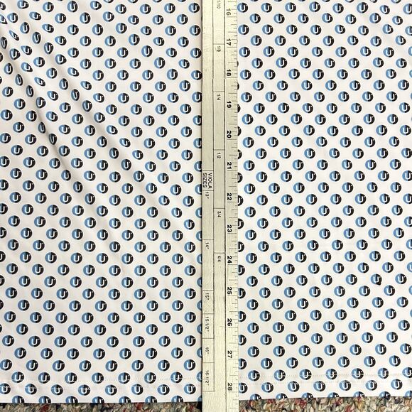 Old Fashioned Golf BreakthrU White Blue Black Geo Print Performance SS Polo Sz L - Picture 11 of 11